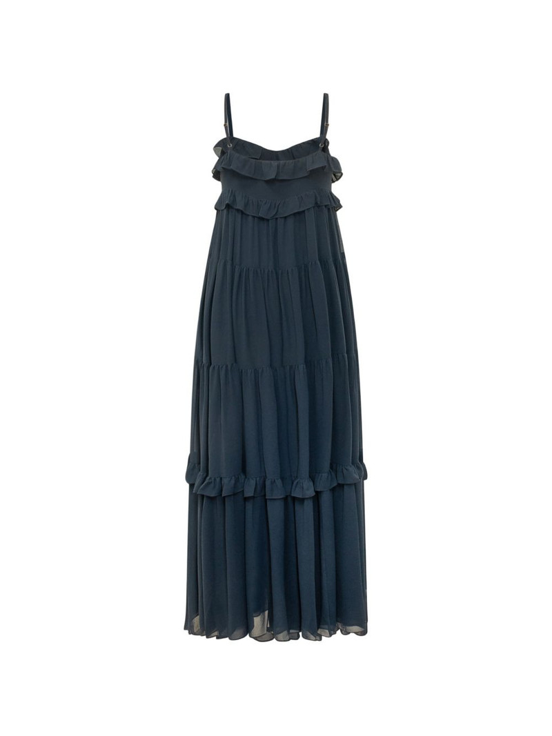 MICHAEL KORS Ruffled Georgette tiered maxi dress outlook