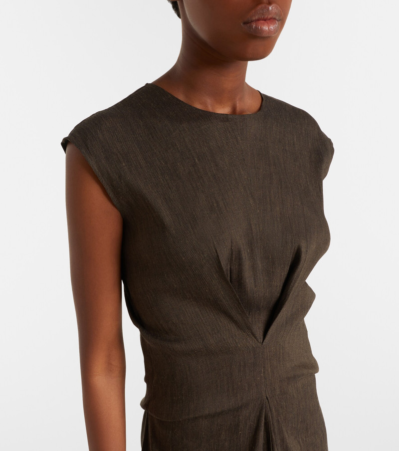 White Label Miranda linen-blend midi dress 3