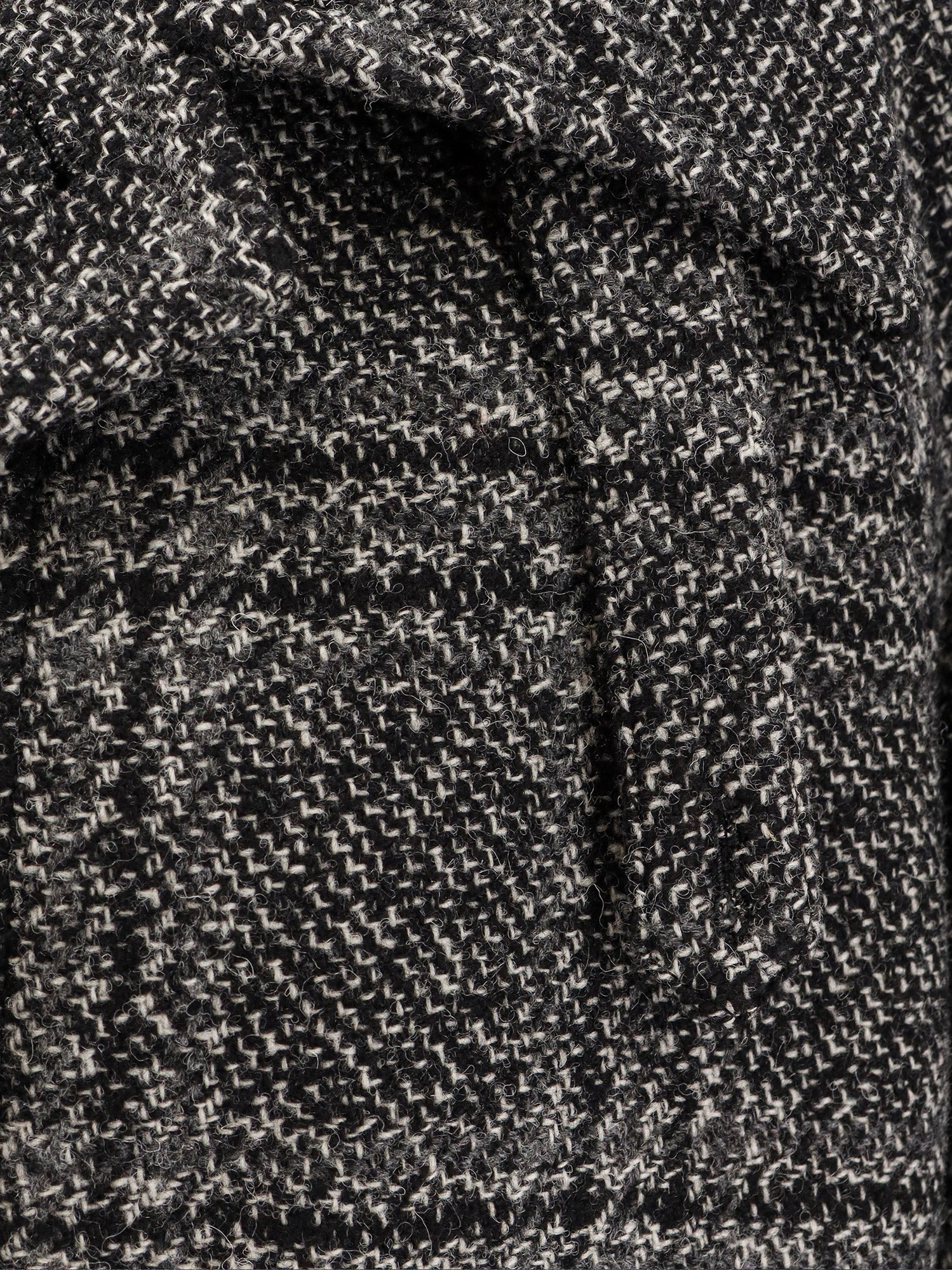 One Layer Raglan Wool Coat - 5
