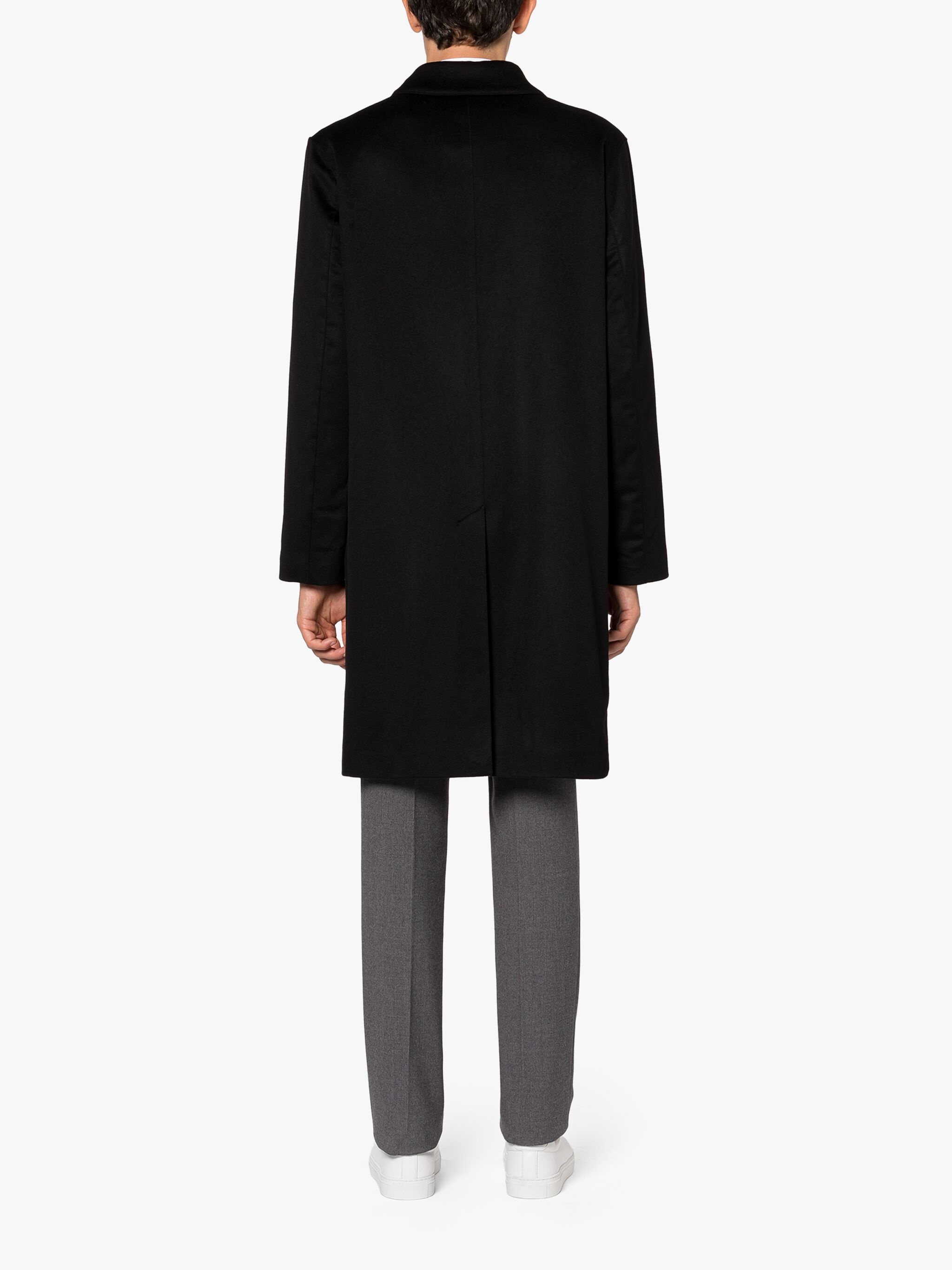 DUNKELD BLACK RAIN SYSTEM CASHMERE 3/4 COAT - 4