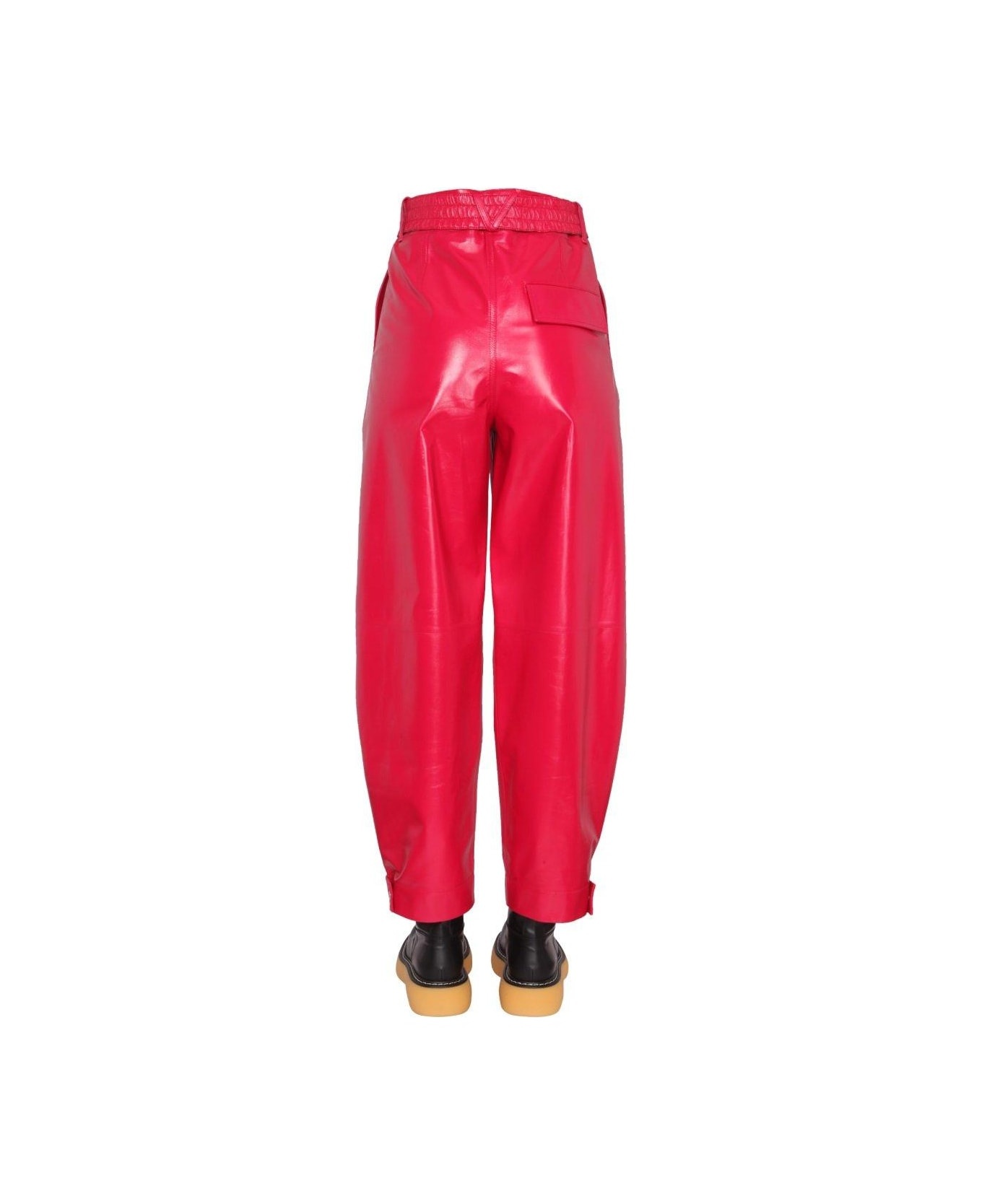 Cropped Leather Pants - 2