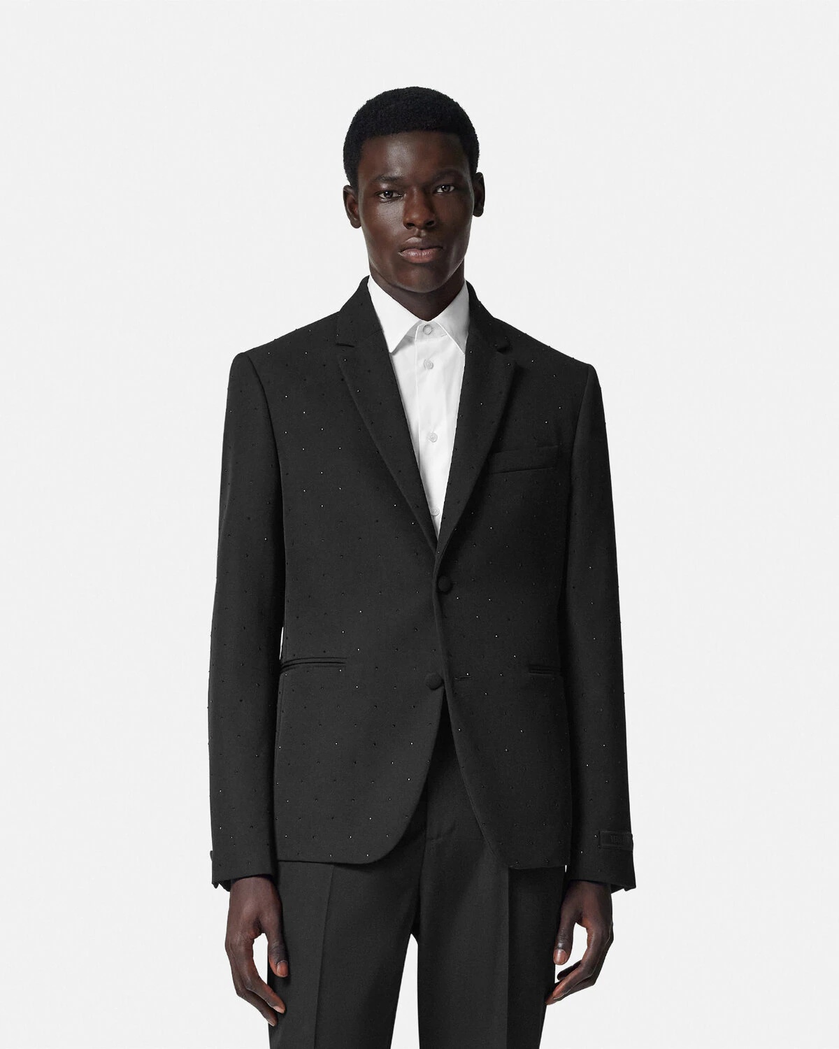 Crystal Wool Single-Breasted Blazer - 4