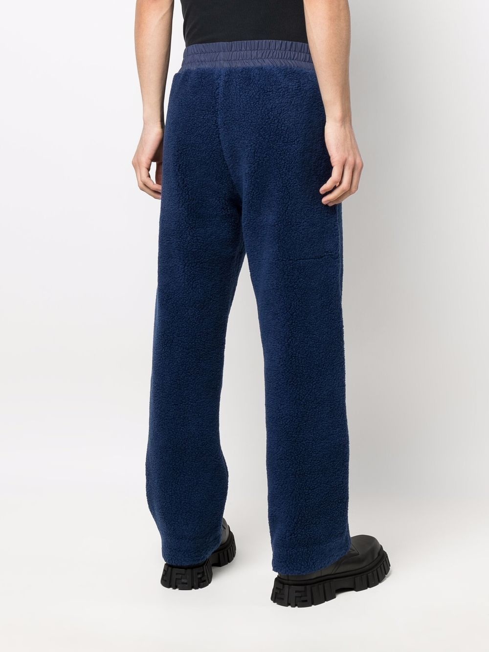 fleece straight-leg track pants - 4