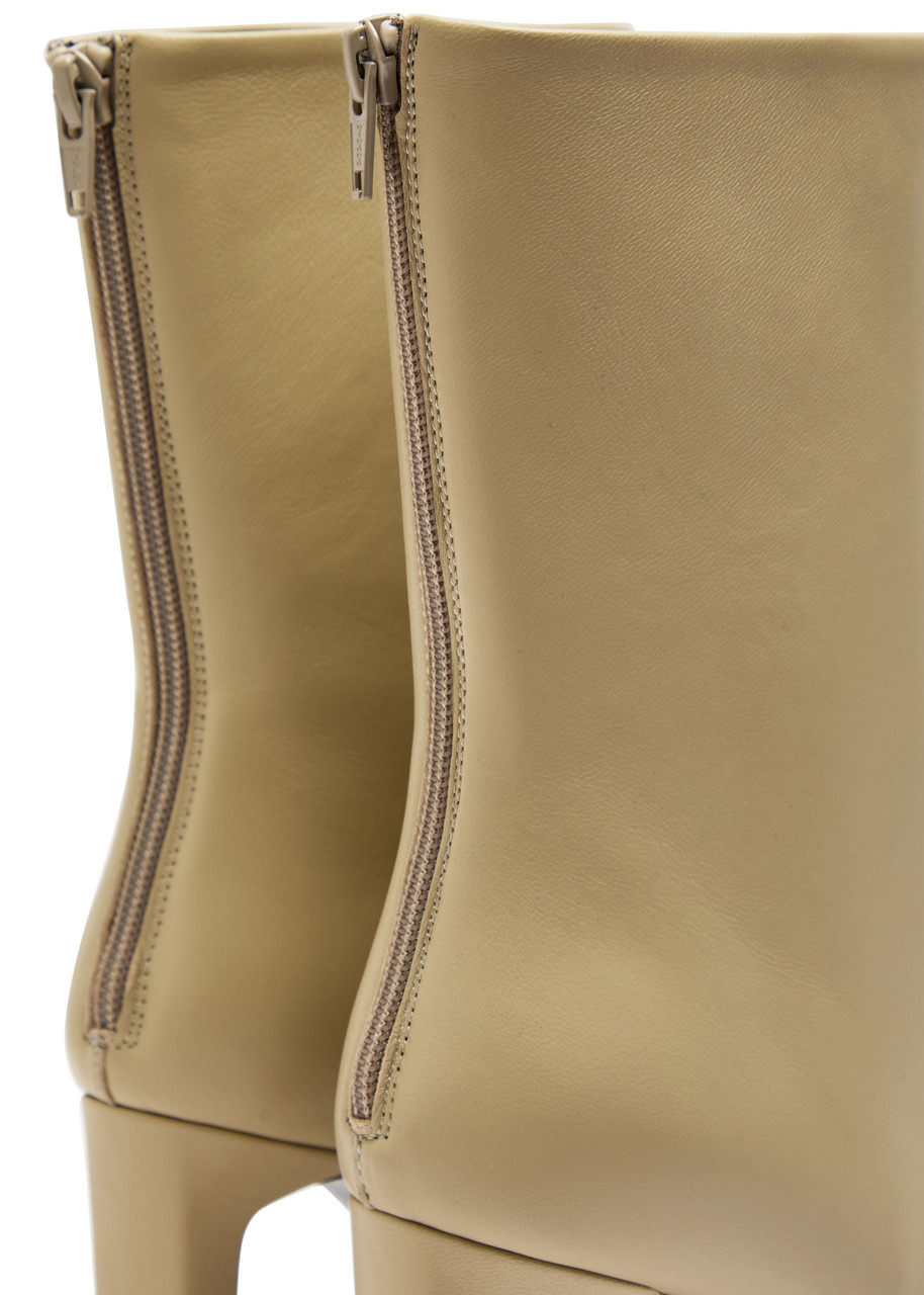Toteme 80 Leather Mid-calf Boots - 4