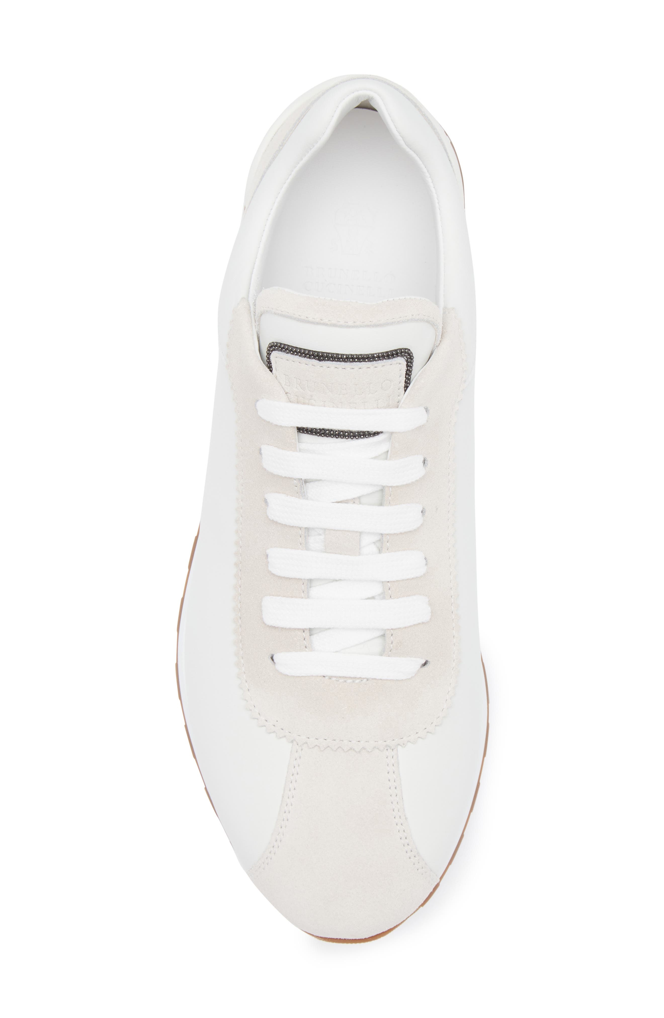 Brunello Cucinelli Low Runner Sneaker in C159 Bianco at Nordstrom - 5