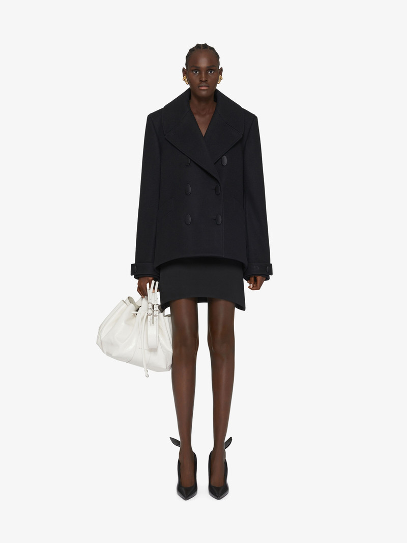 Givenchy OVERSIZED ASYMMETRIC PEACOAT IN WOOL outlook