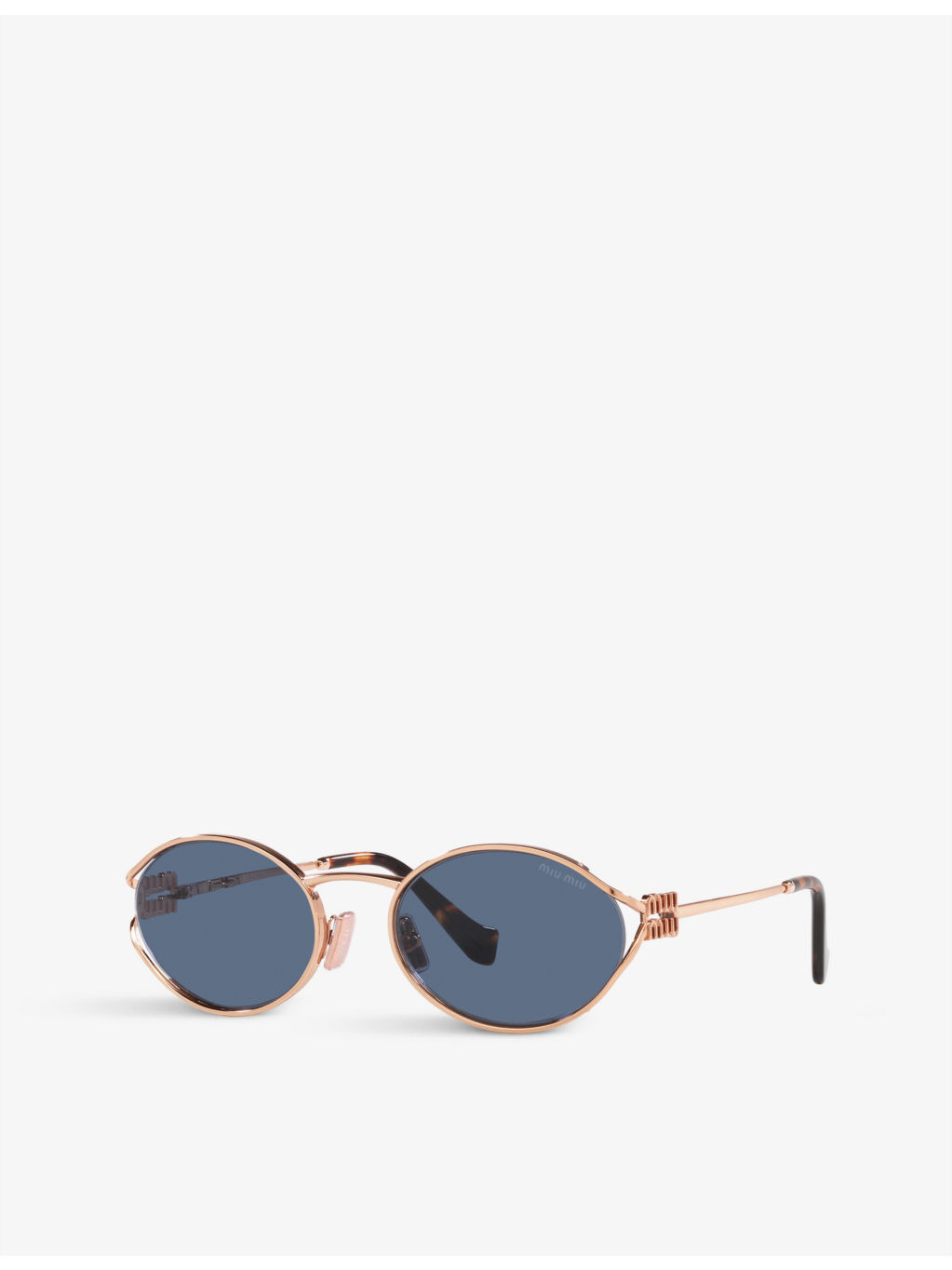 MU 52YS round-frame branded-arm metal sunglasses - 2