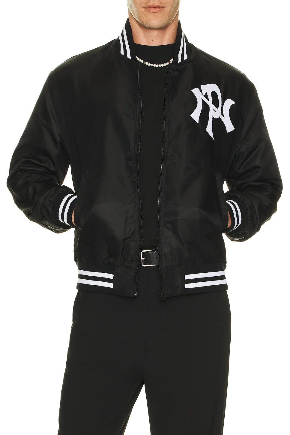 Nyp Nylon Varsity Jacket - 1
