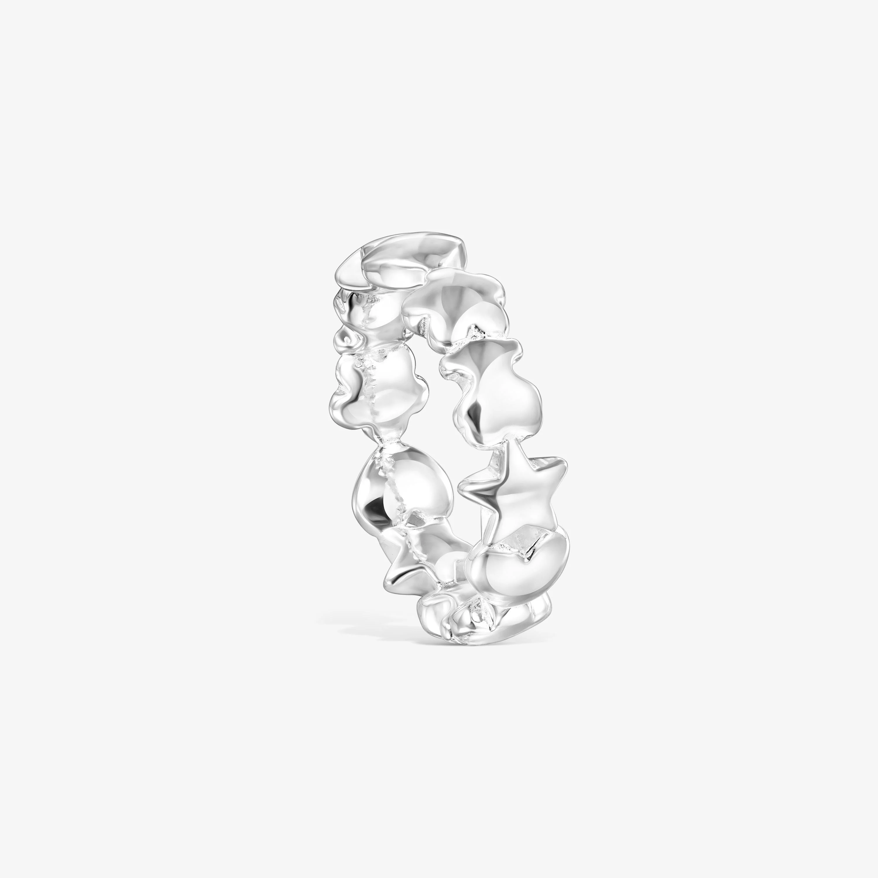 Silver TOUS Mini Icons Ring with Bear, Heart and Flower motifs - 1