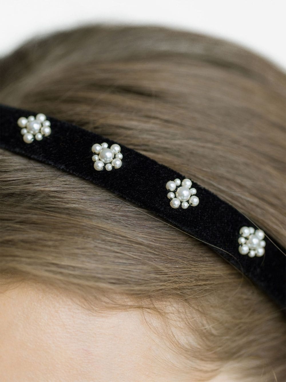 Maggie pearl-embellished headband - 2