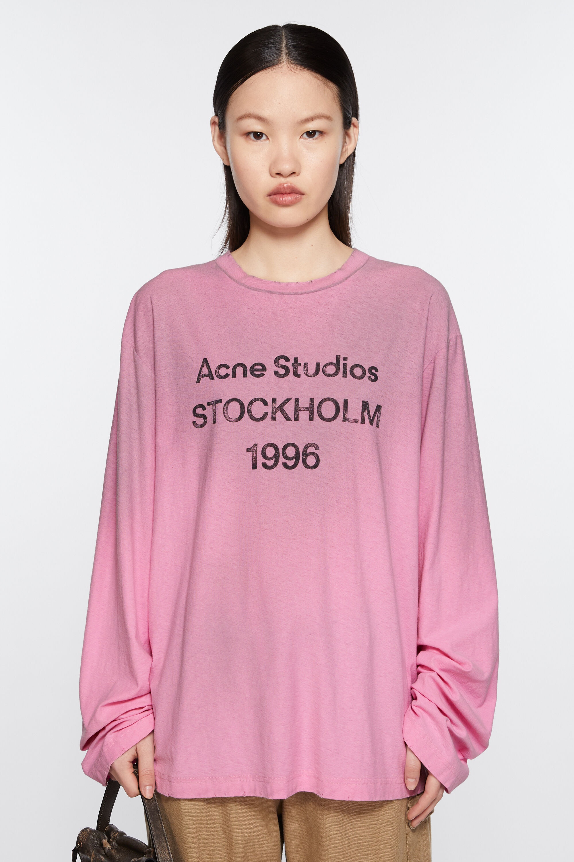 Logo t-shirt - Relaxed fit - Cotton candy pink - 2