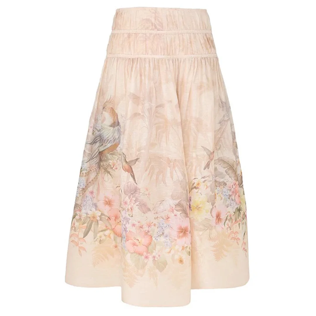 Illuminate Drawn Midi Skirt - 1