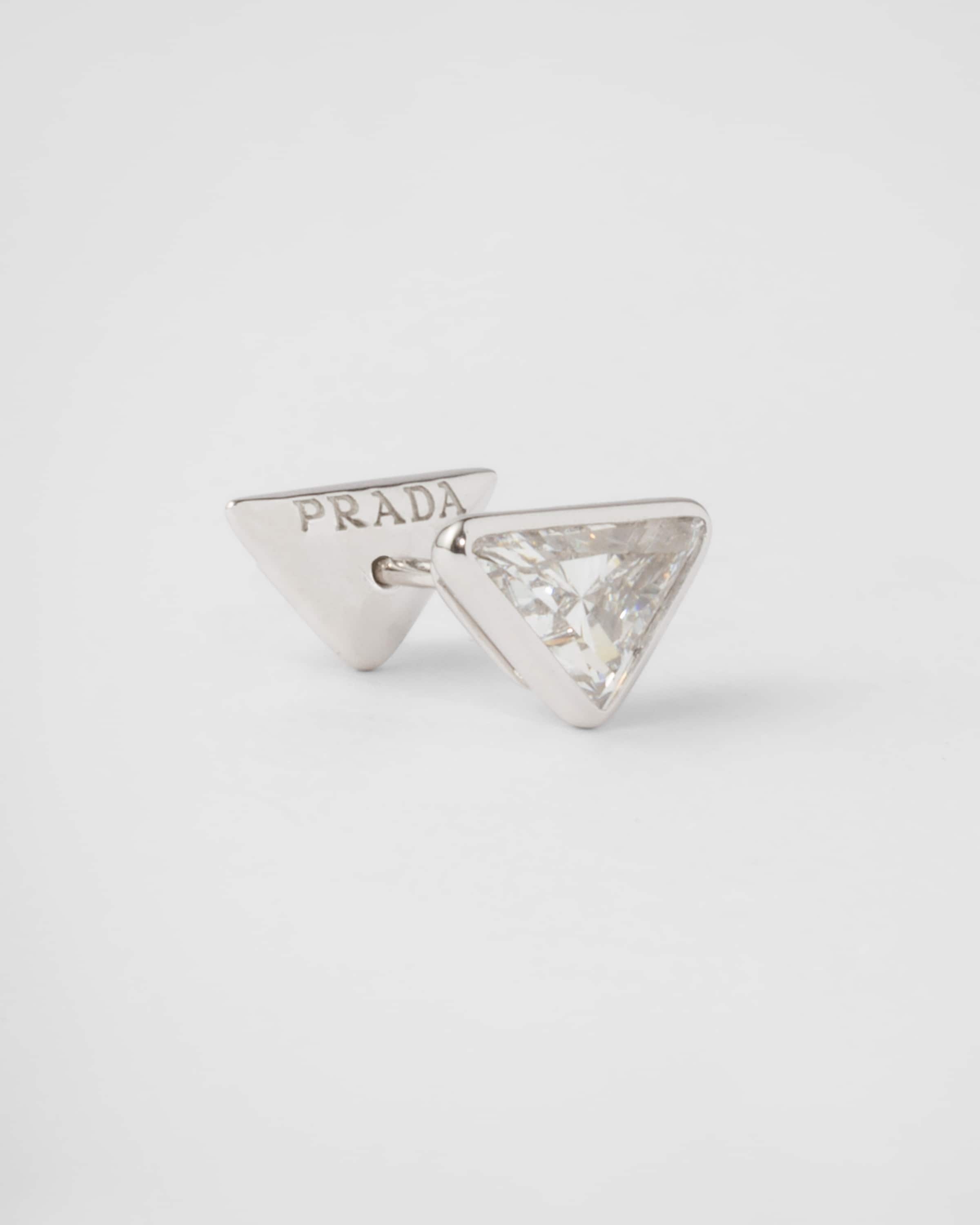 Eternal Gold single earring - white gold and laboratory-grown diamonds - 2