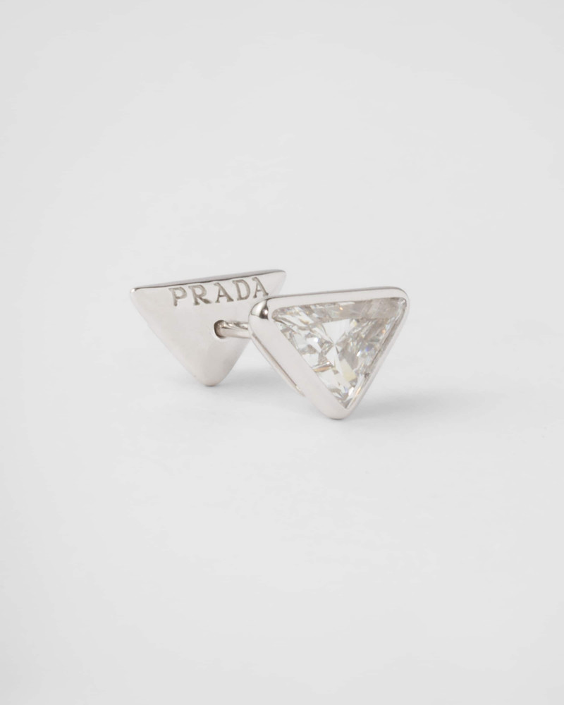 Prada Eternal Gold single earring - white gold and laboratory-grown diamonds outlook
