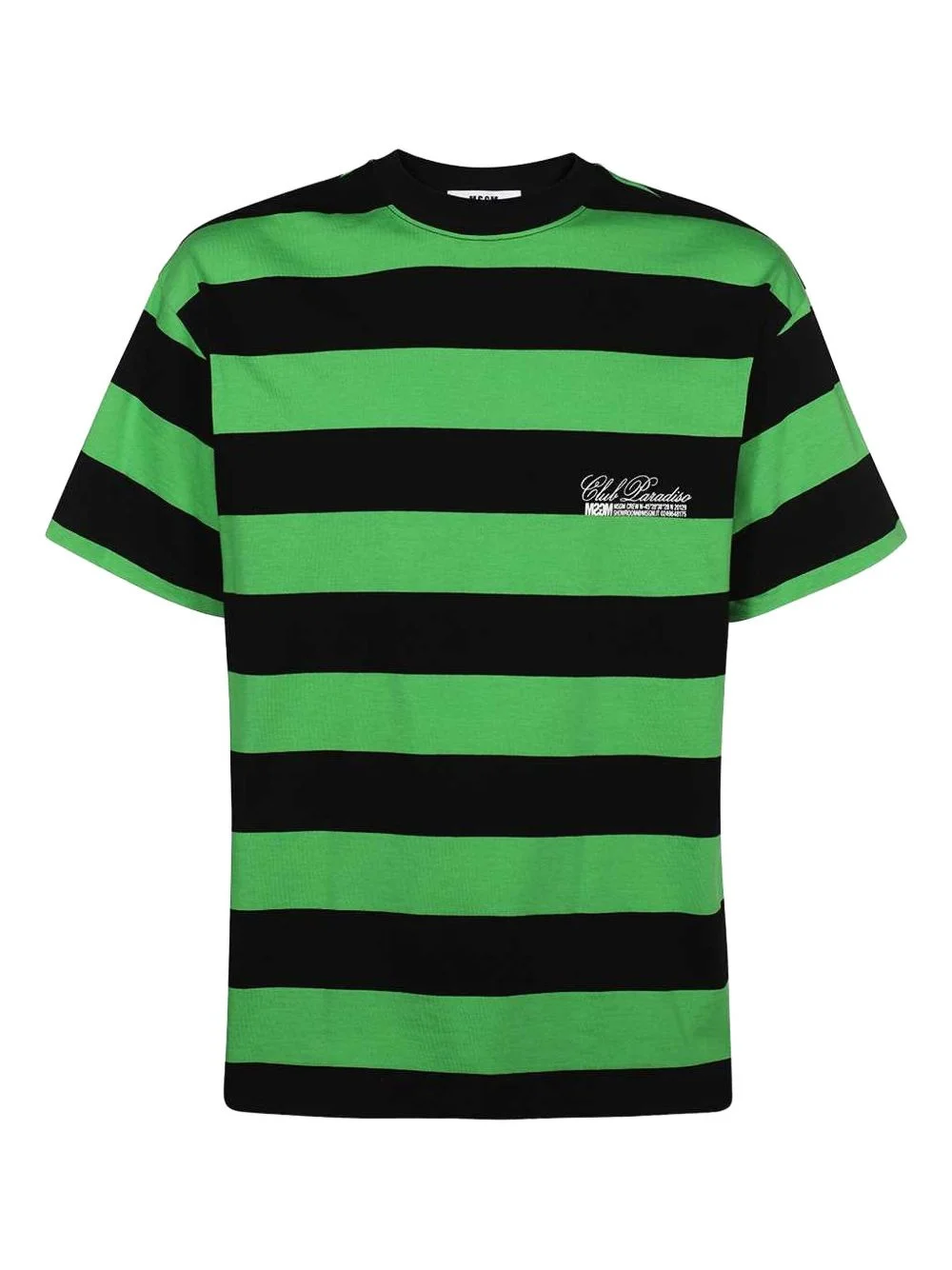 striped-pattern cotton T-shirt - 1
