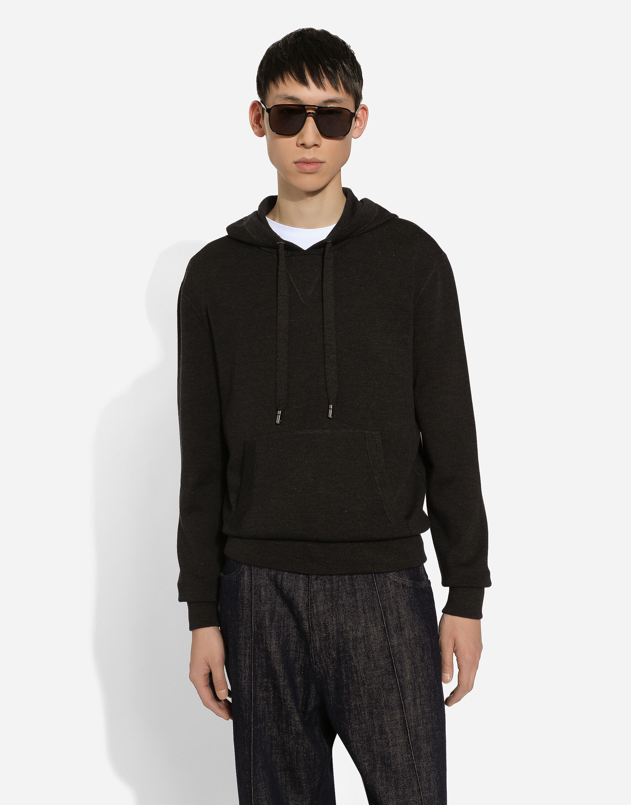 Cashmere-blend hoodie - 4