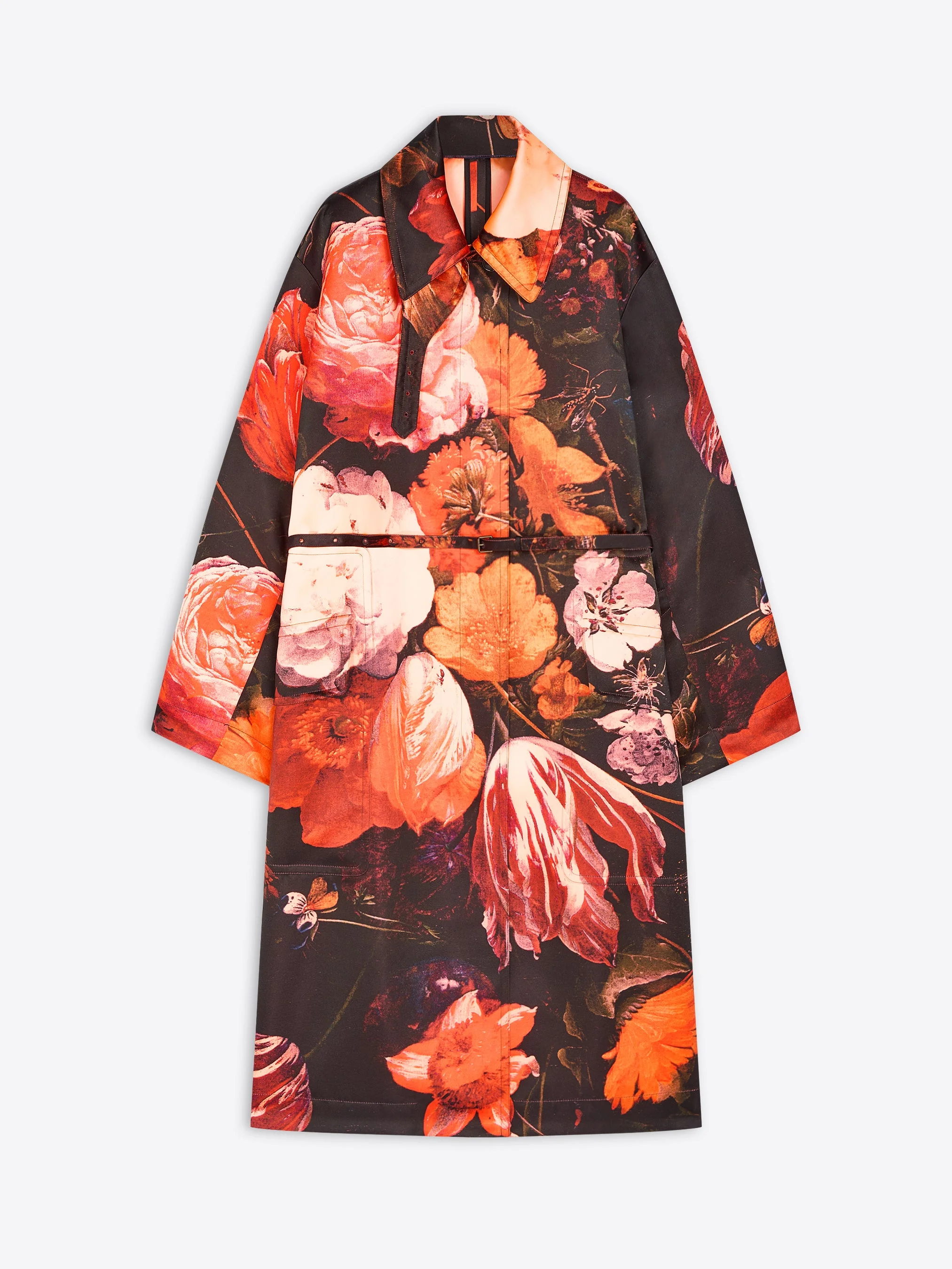 OVERSIZED FLORAL COAT - 1