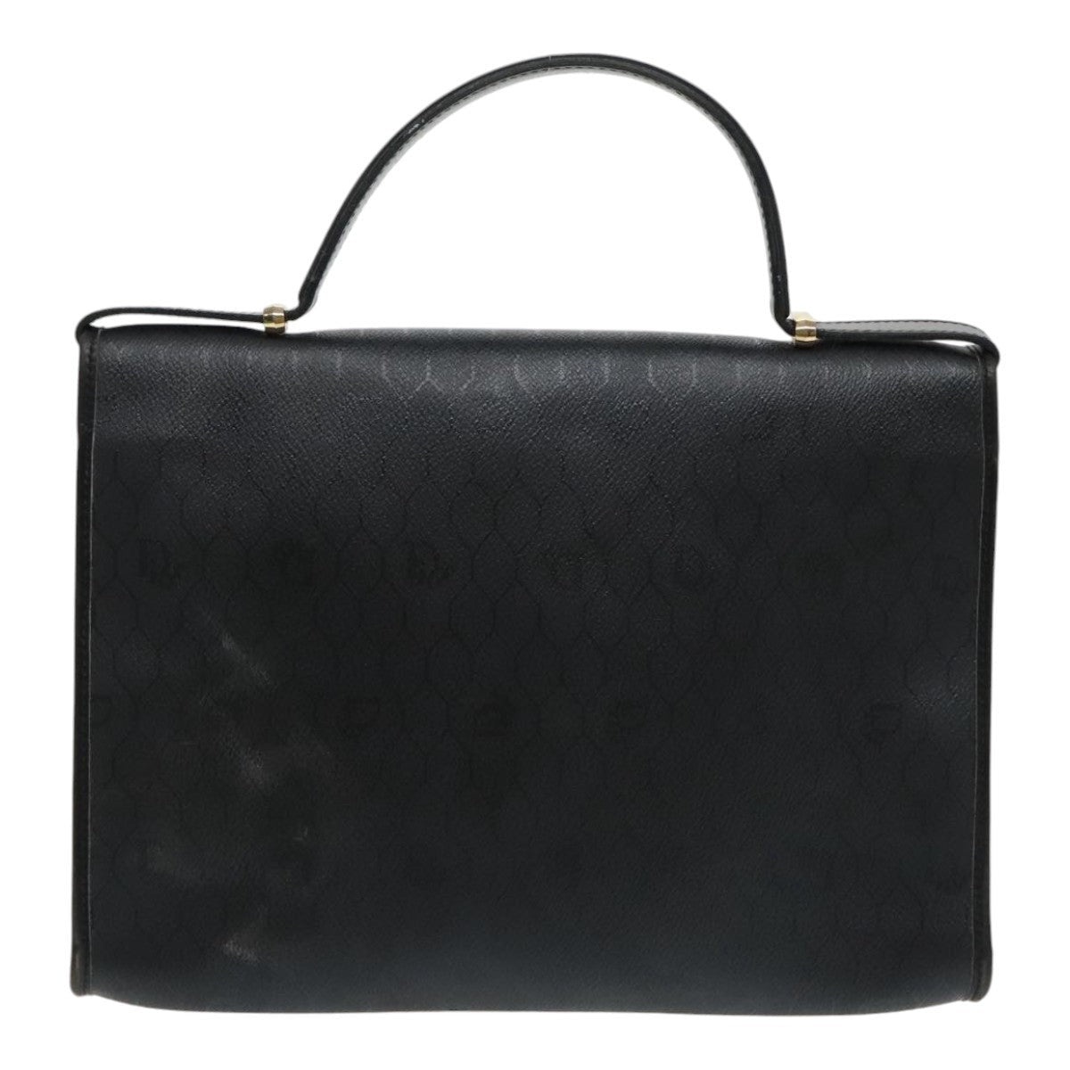 DIOR Honeycomb Canvas Hand Bag Black Gold - 2