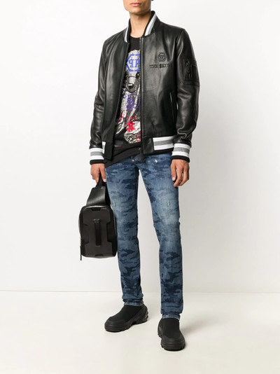 PHILIPP PLEIN Institutional super straight jeans  outlook