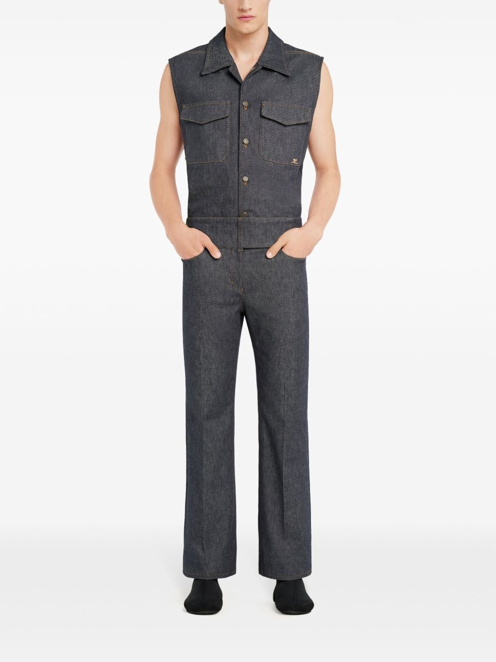 utility denim shirt - 2