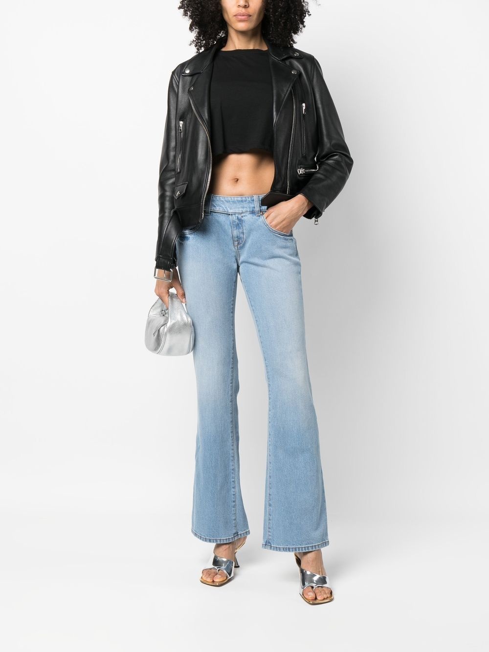 flared denim jeans - 2