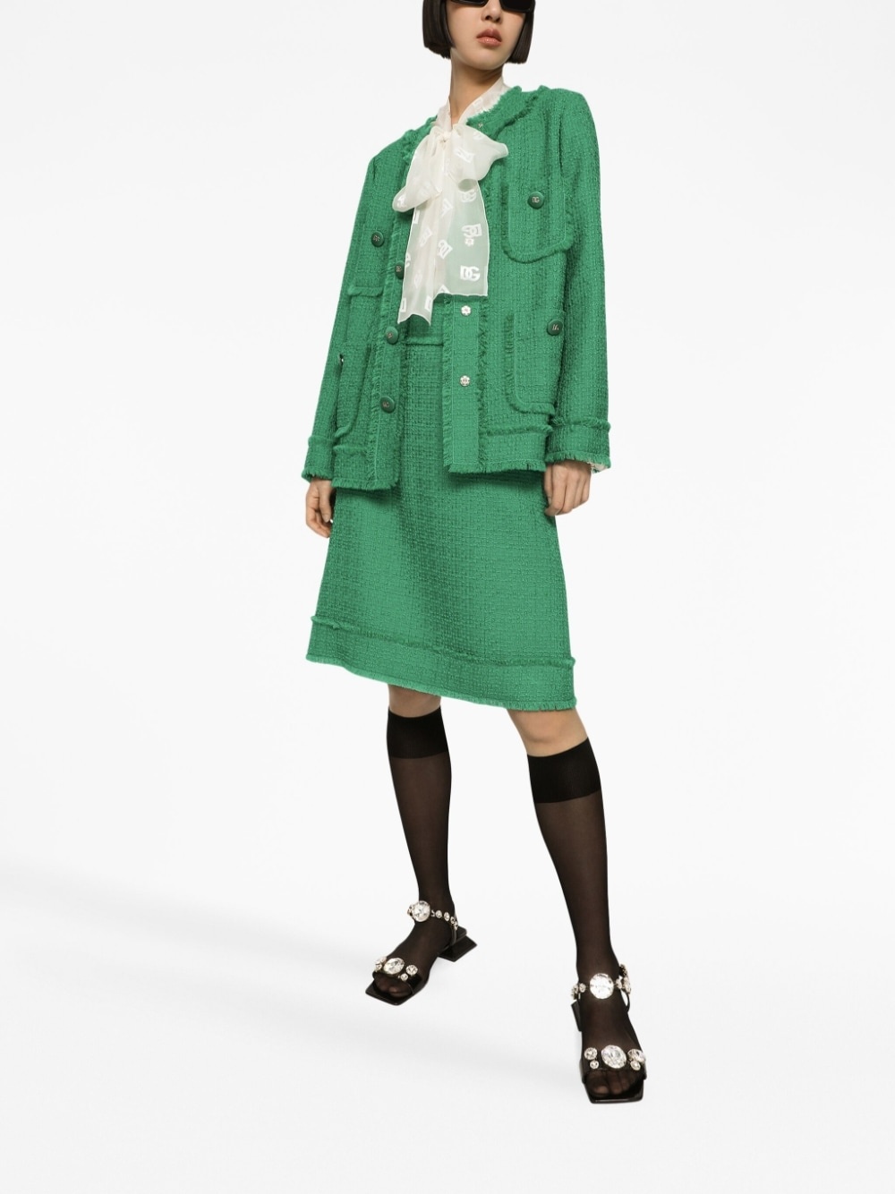 ジャケット Dolce & Gabbana Dolce Gabbana Boucle Tweed Jacket Dolce & Gabbana Bouclé Tweed Jacket | Sendegaro PL