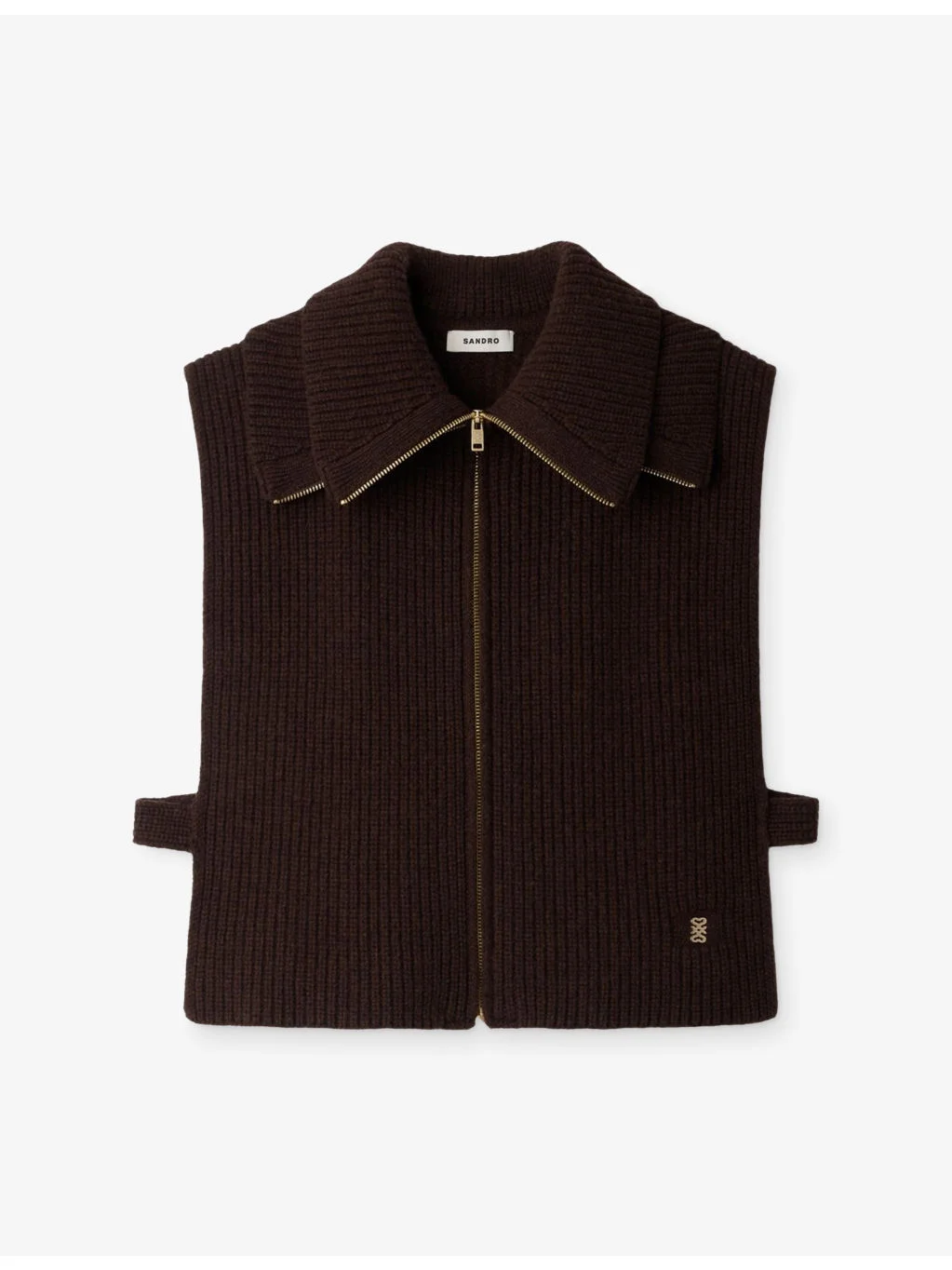 Zipped Trucker Wool Collar - 1