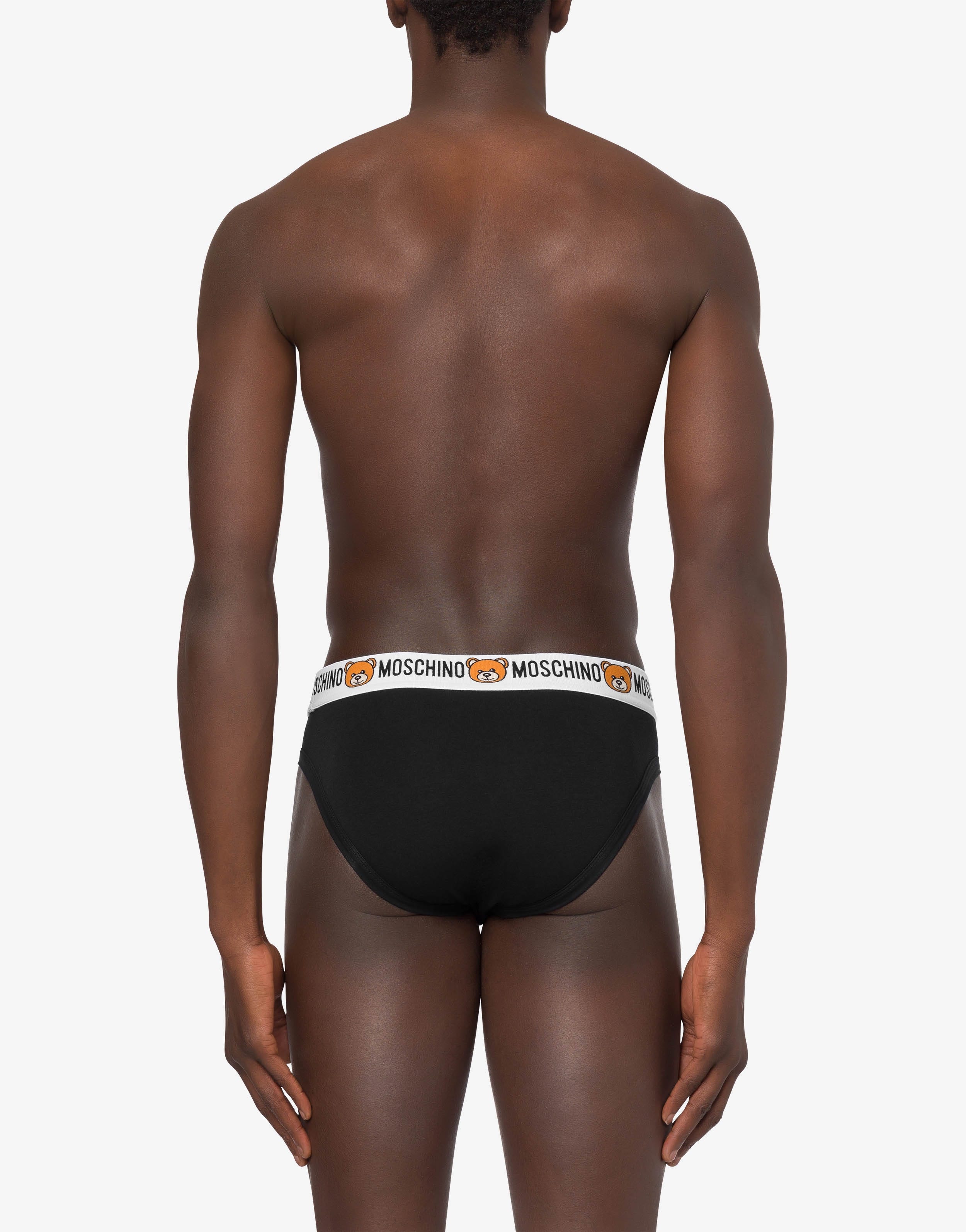 COTTON JERSEY BRIEFS WITH MOSCHINO TEDDY BEAR - 3