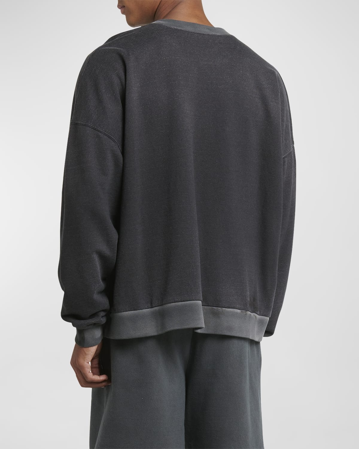 Men's Linen-Blend Relaxed Sweatshirt - 6