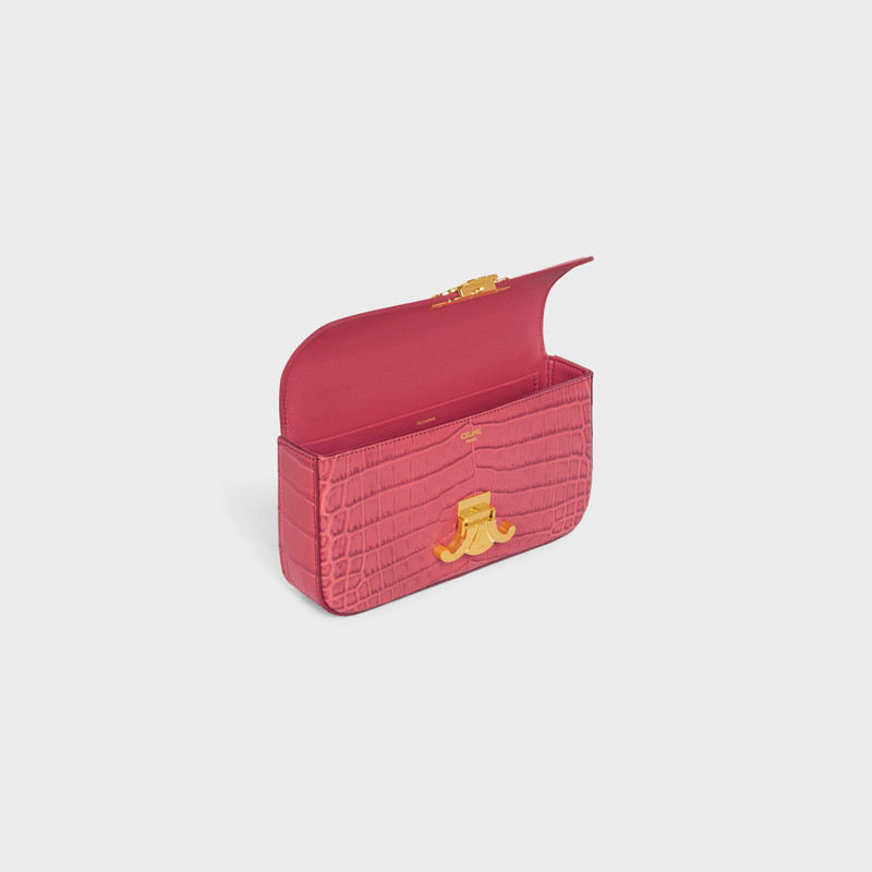 CHAIN SHOULDER BAG triomphe in Crocodile 4