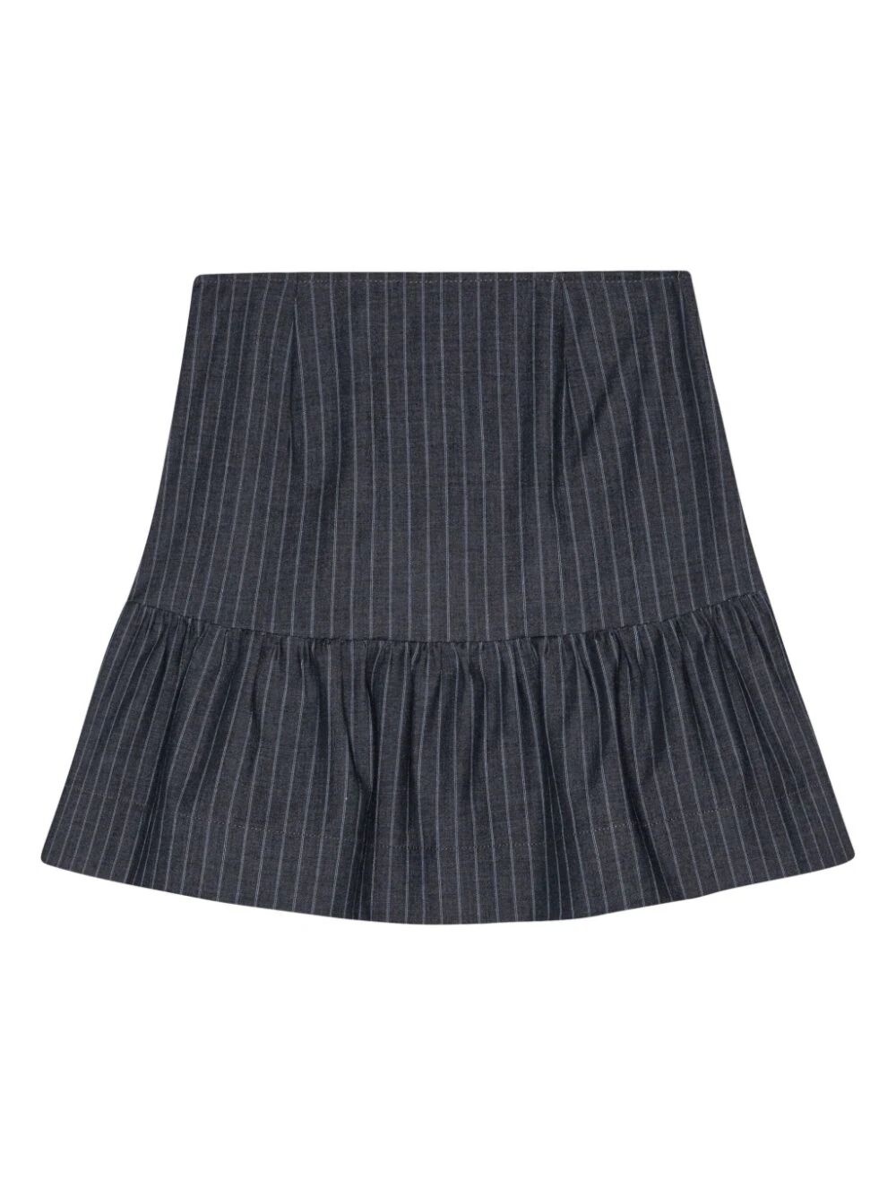 Striped flounce mini skirt - 6