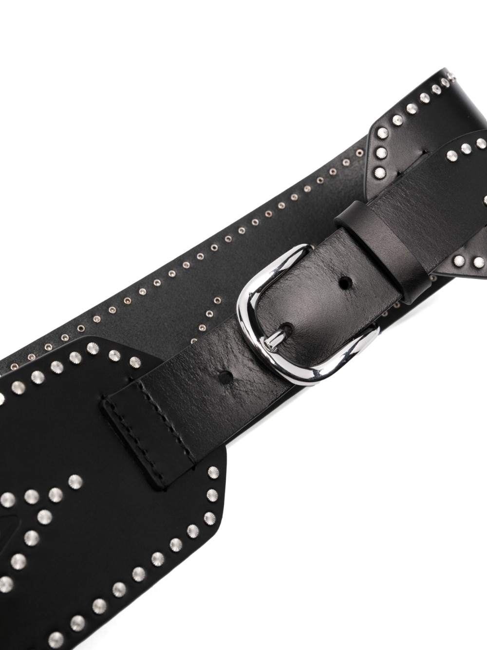 stud-embellished leather belt - 2