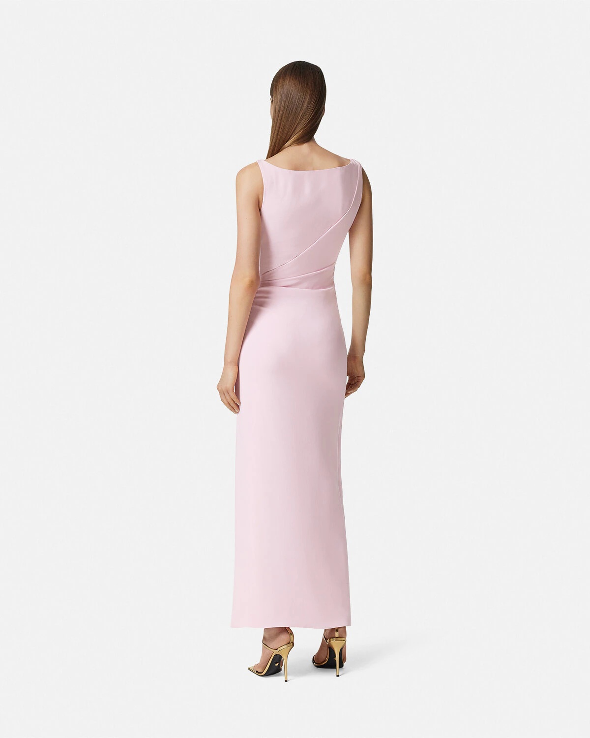 Safety Pin Silk Cady Gathered Gown - 5