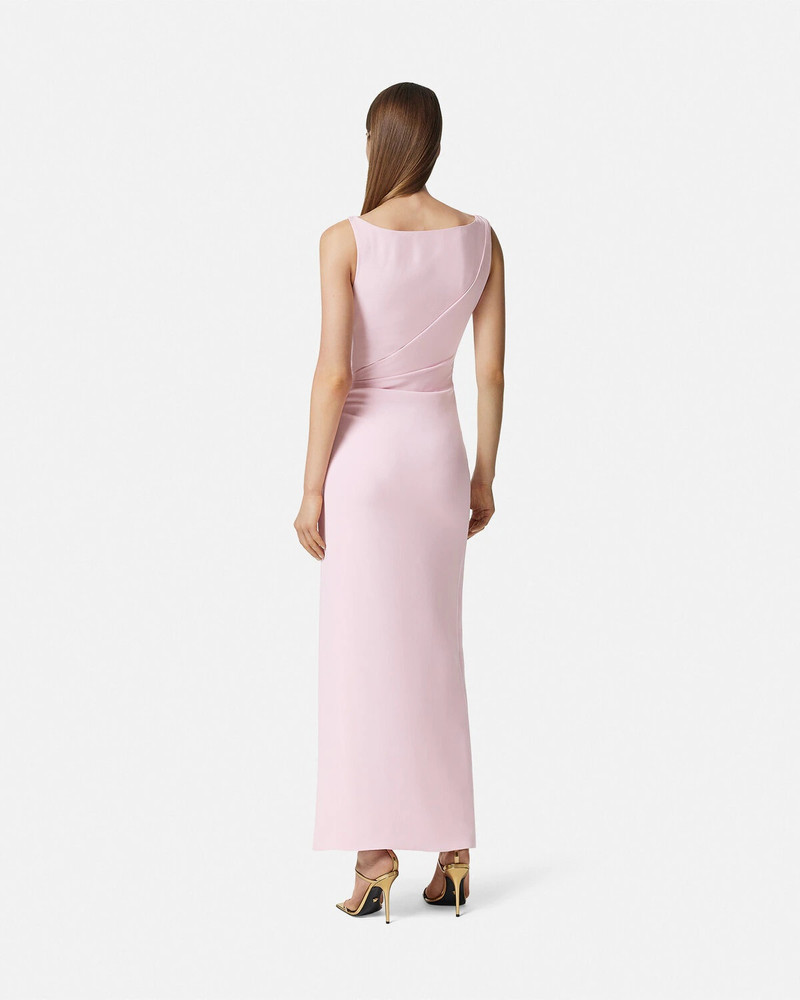 Safety Pin Silk Cady Gathered Gown 5