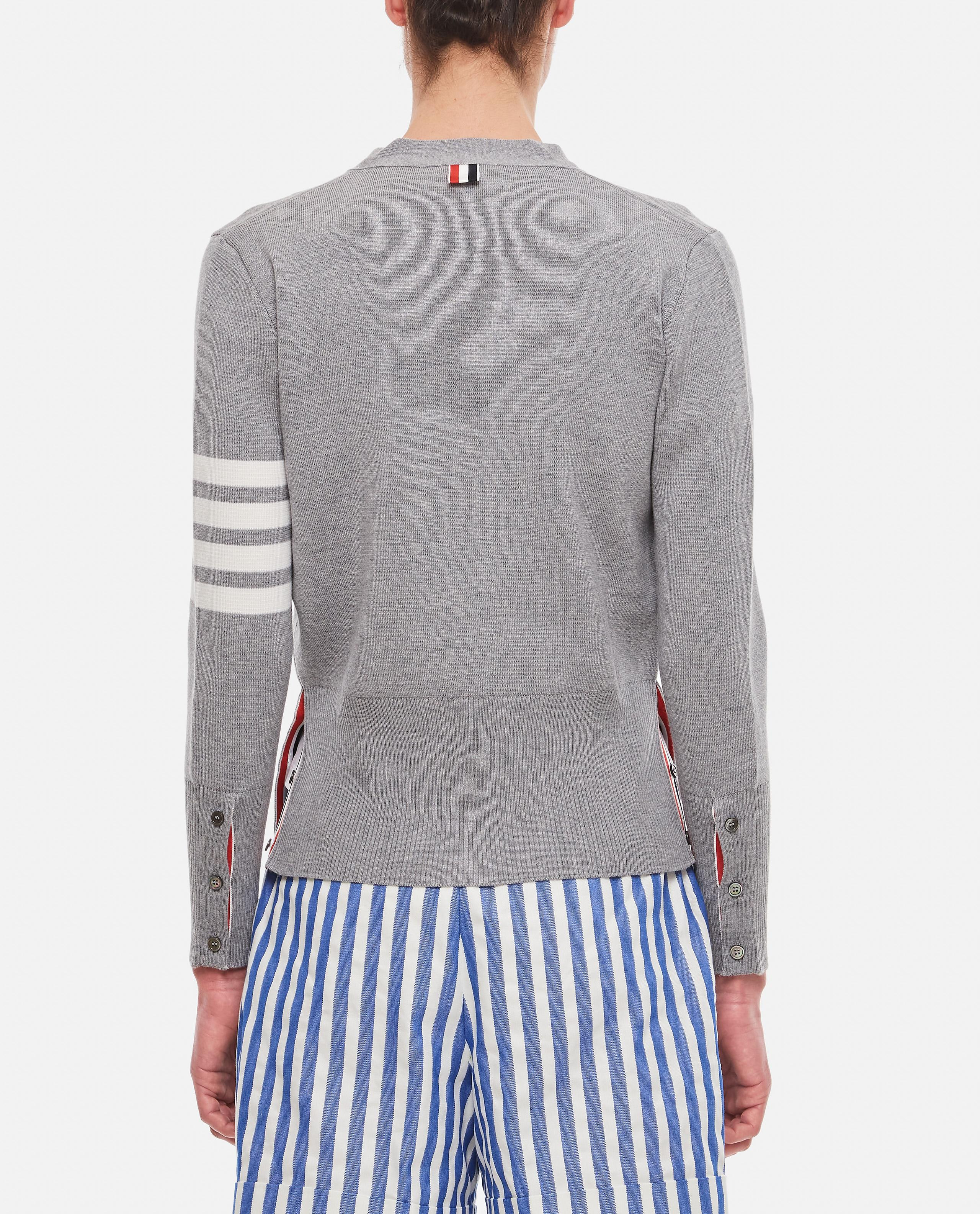 V-NECK MERINO WOOL CARDIGAN - 3