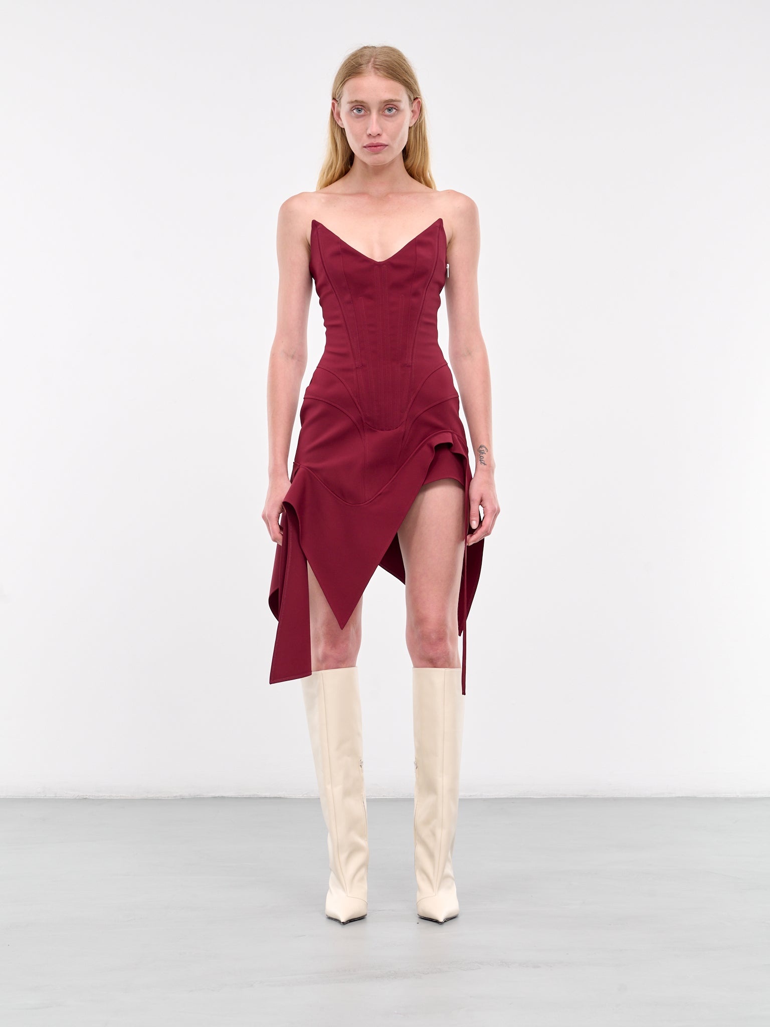 Draped Mini Dress - 1