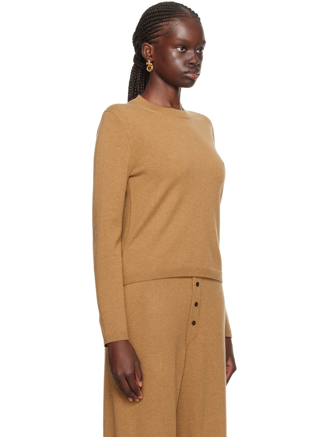 Brown Shrunken Sweater - 2