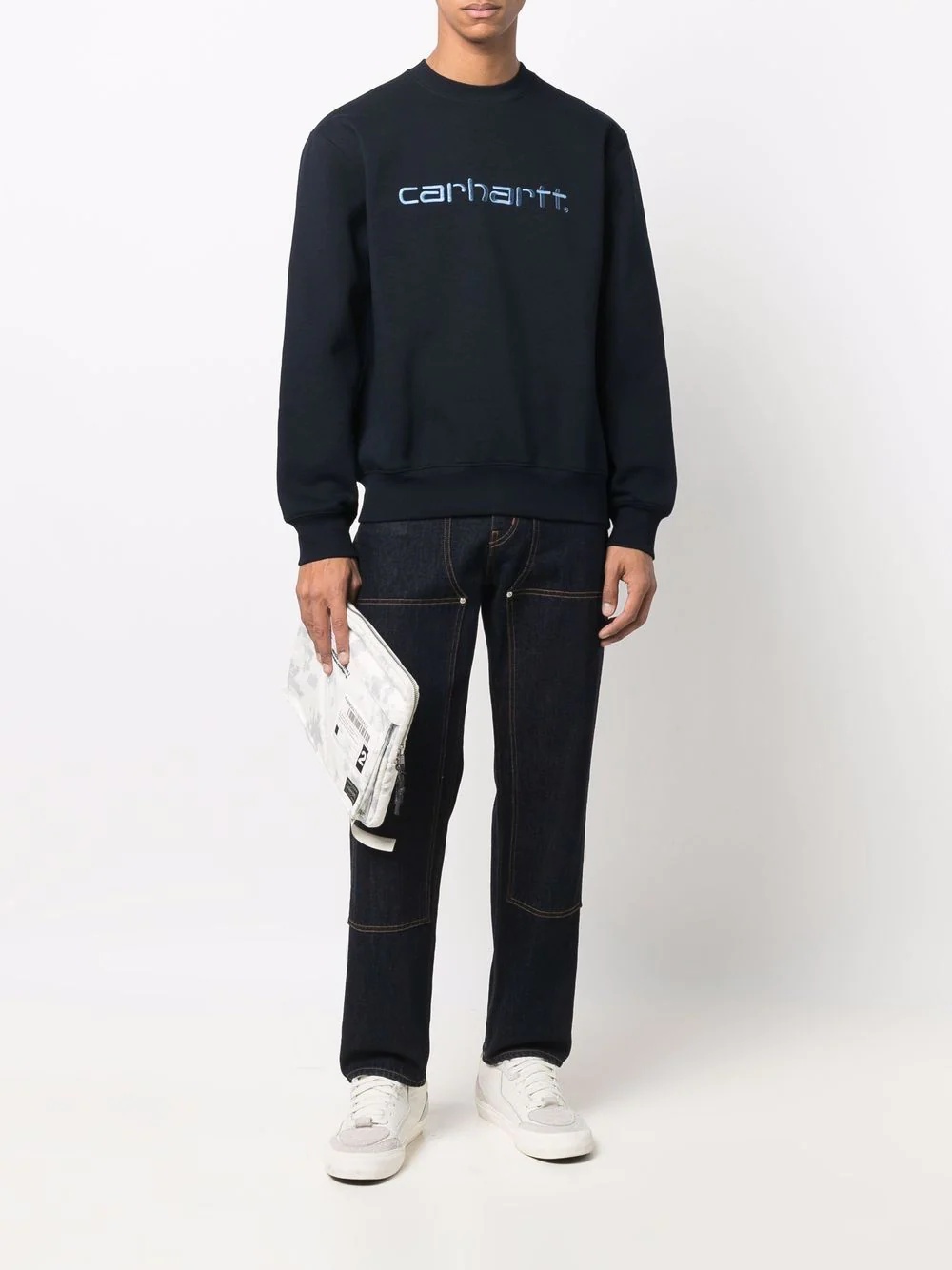 logo-embroidered sweatshirt - 2