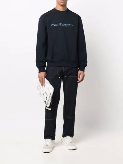 Carhartt logo-embroidered sweatshirt outlook