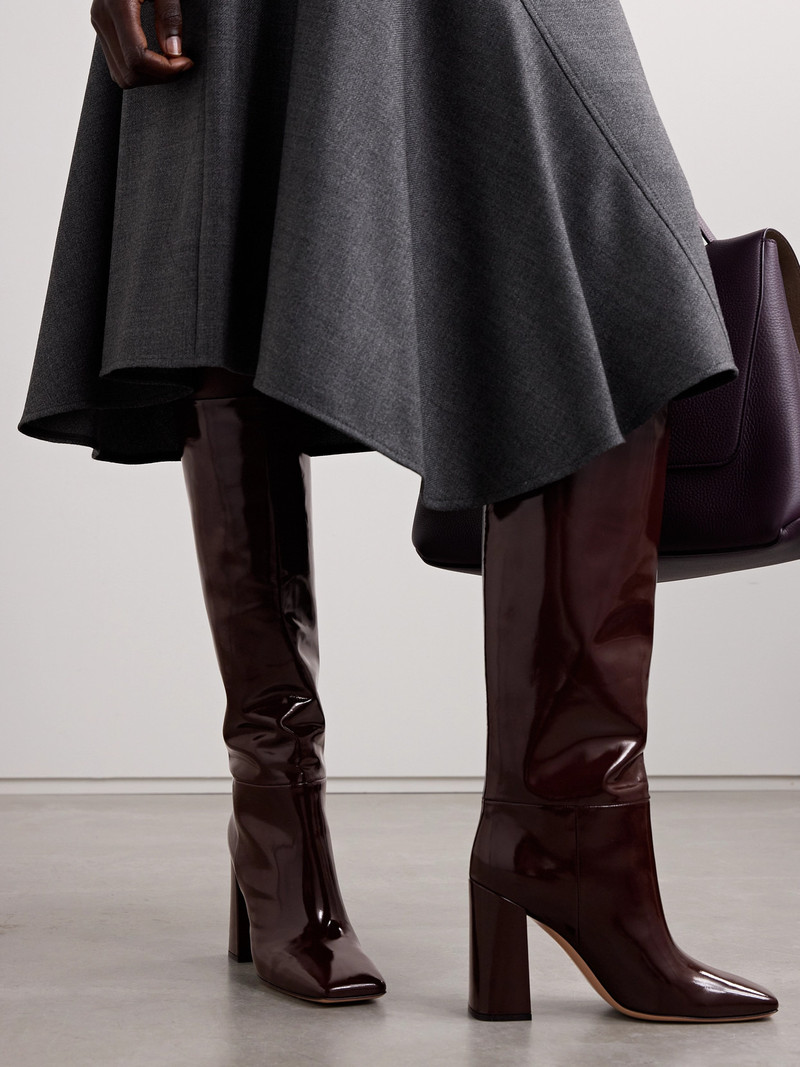 Gianvito Rossi Vanta 95 Patent-leather Knee Boots outlook