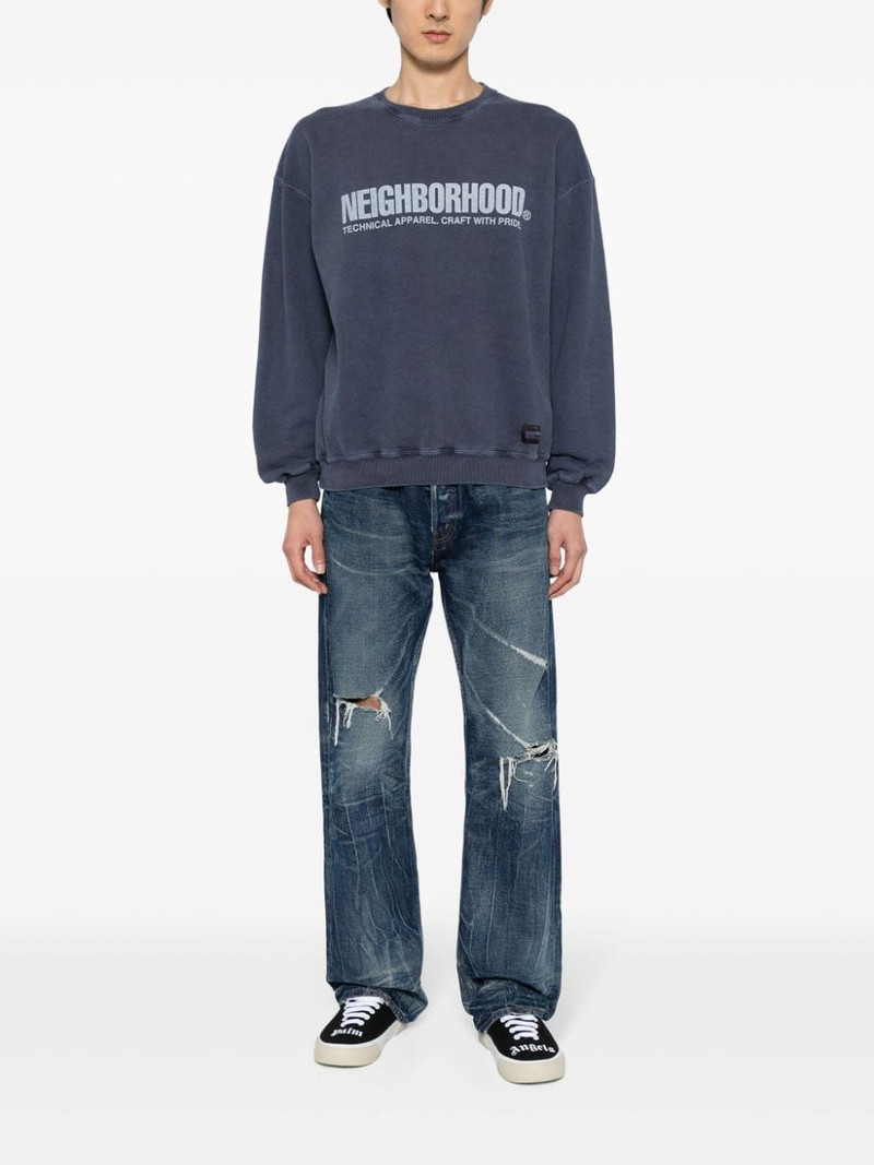NEIGHBORHOOD logo-print cotton sweatshirt outlook