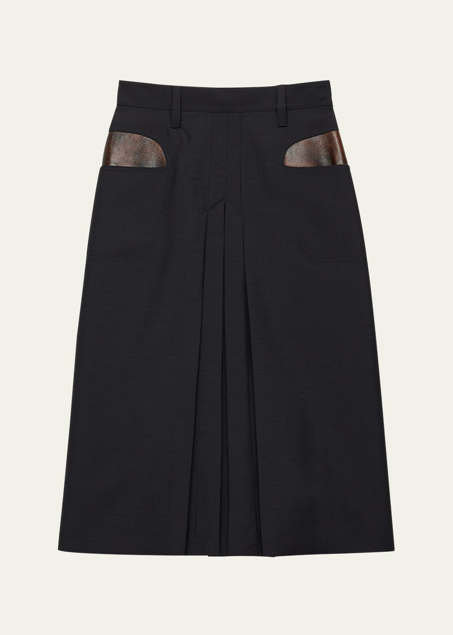 Kid Mohair Midi Skirt - 1