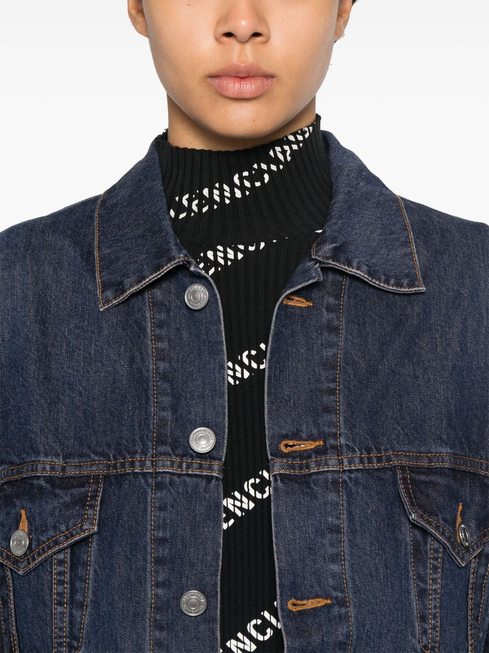 Hourglass fitted denim jacket - 5
