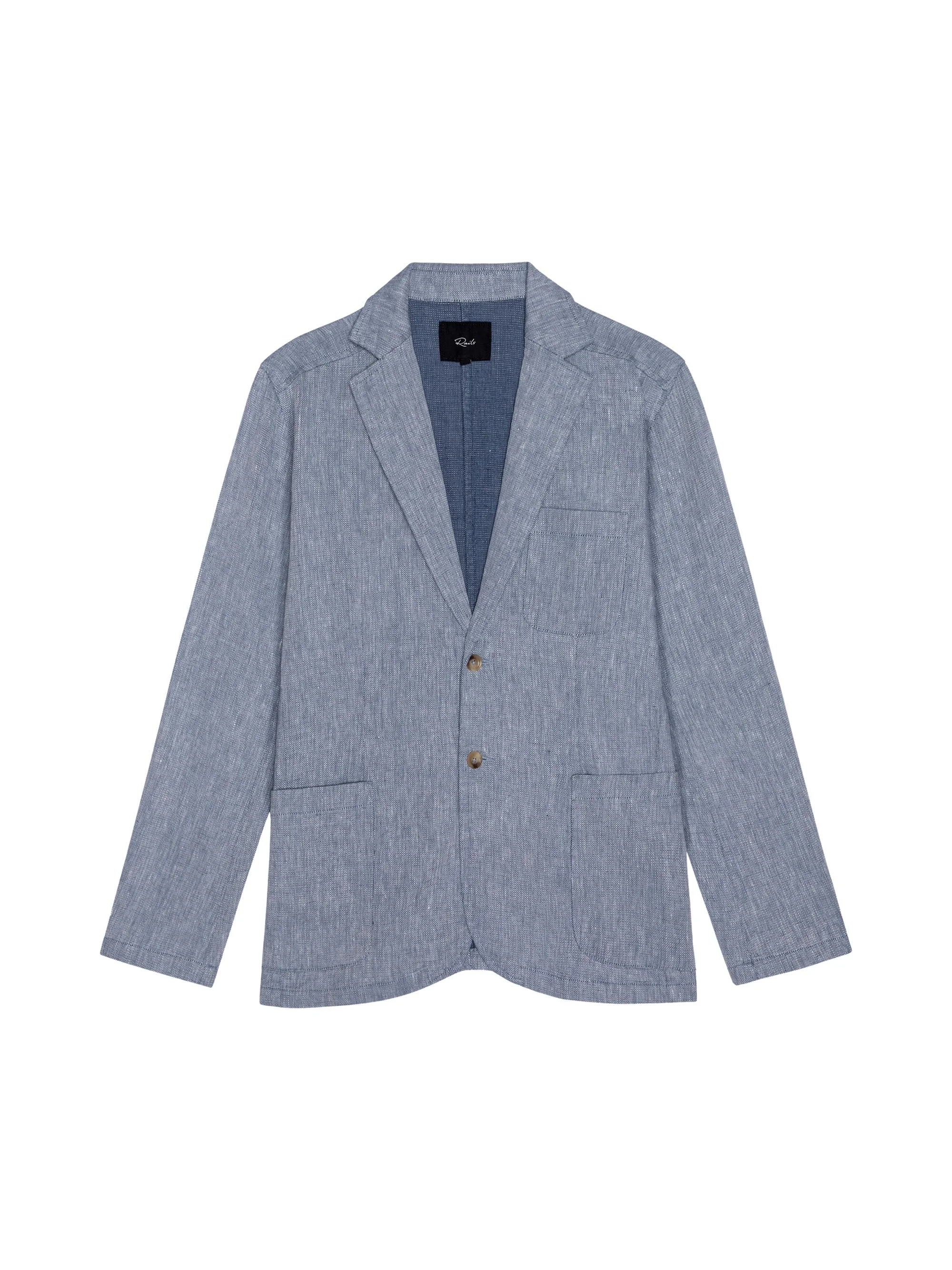 Men's Harris Cotton-Linen Blazer - Bicoastal Blue - 1