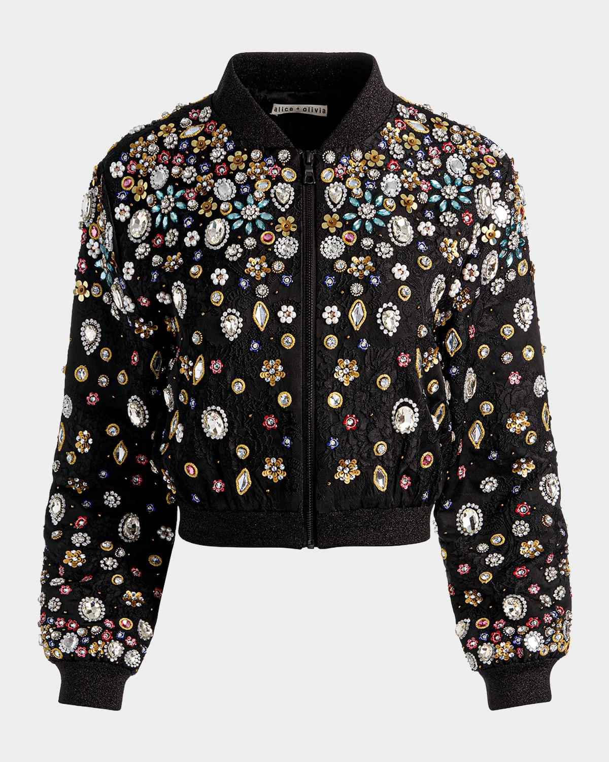 Jackie Embellished Cropped Jacket - 1