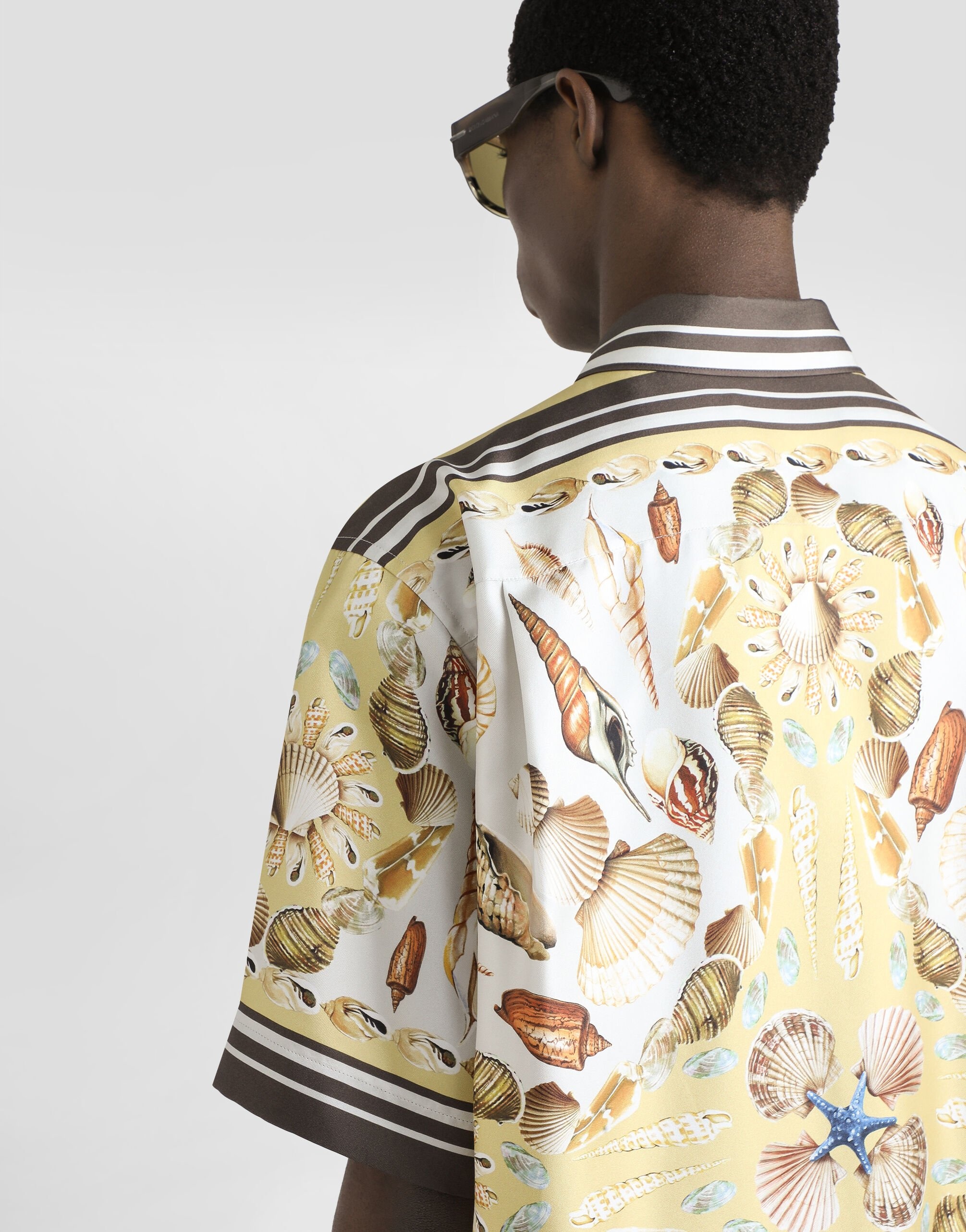 Printed hawaii silk twill shirt - 5
