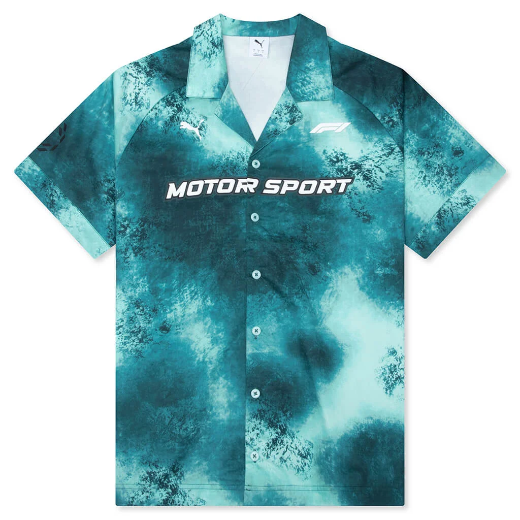 PUMA X F1 S/S BUTTON UP SHIRT - MINT MELT - 1