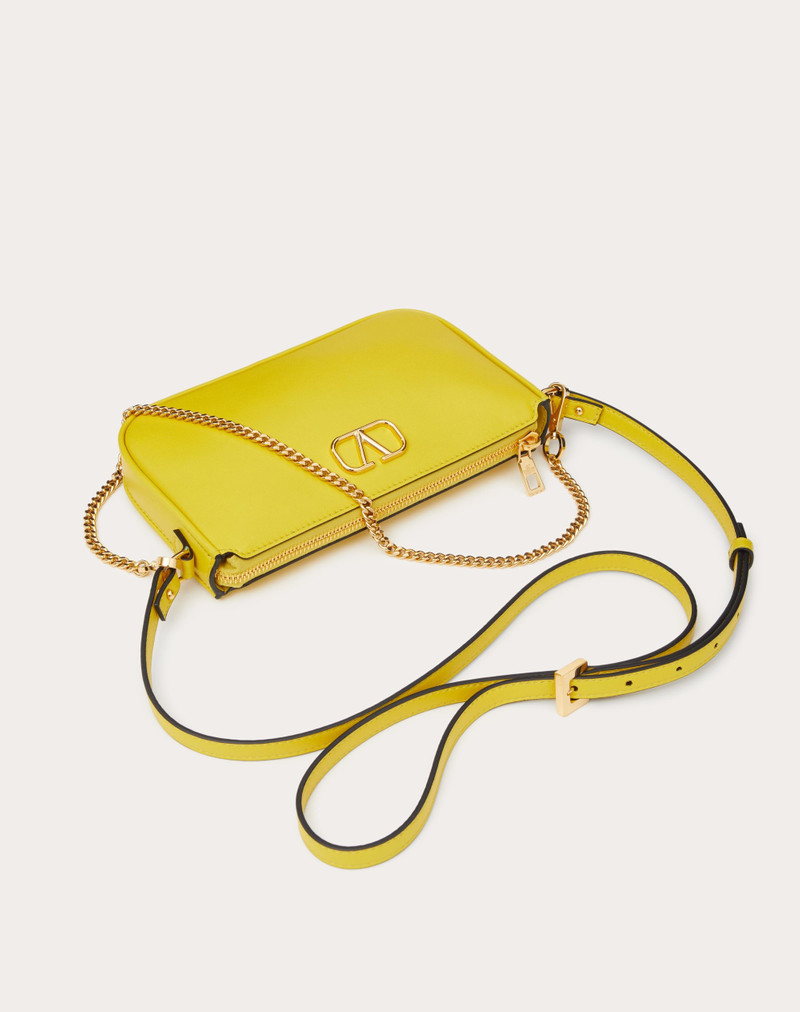 MINI VLOGO SIGNATURE CALFSKIN CROSSBODY BAG 5