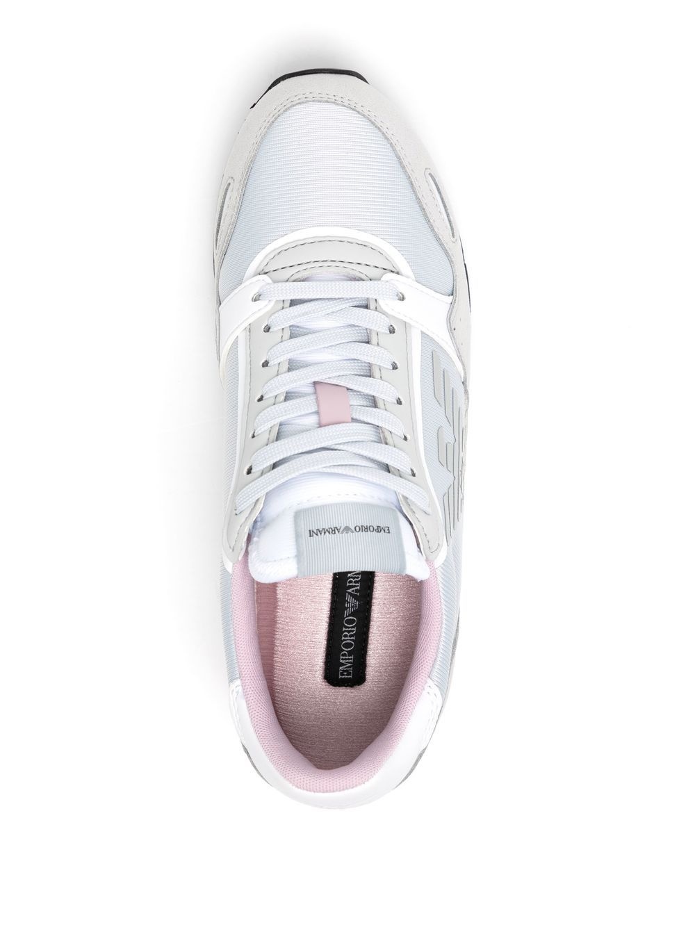 panelled logo-print sneakers - 4
