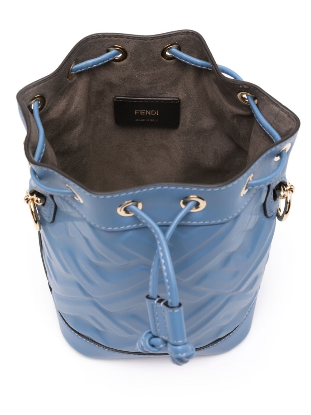 Mon tresor mini leather bucket bag - 3